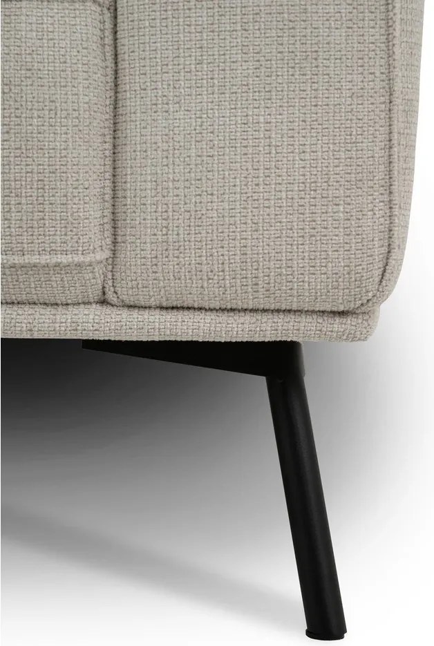 Colțar grej cu tapițerie din chenille (cu colț pe partea stângă/în formă de ”L”) Amsterdam – Scandic