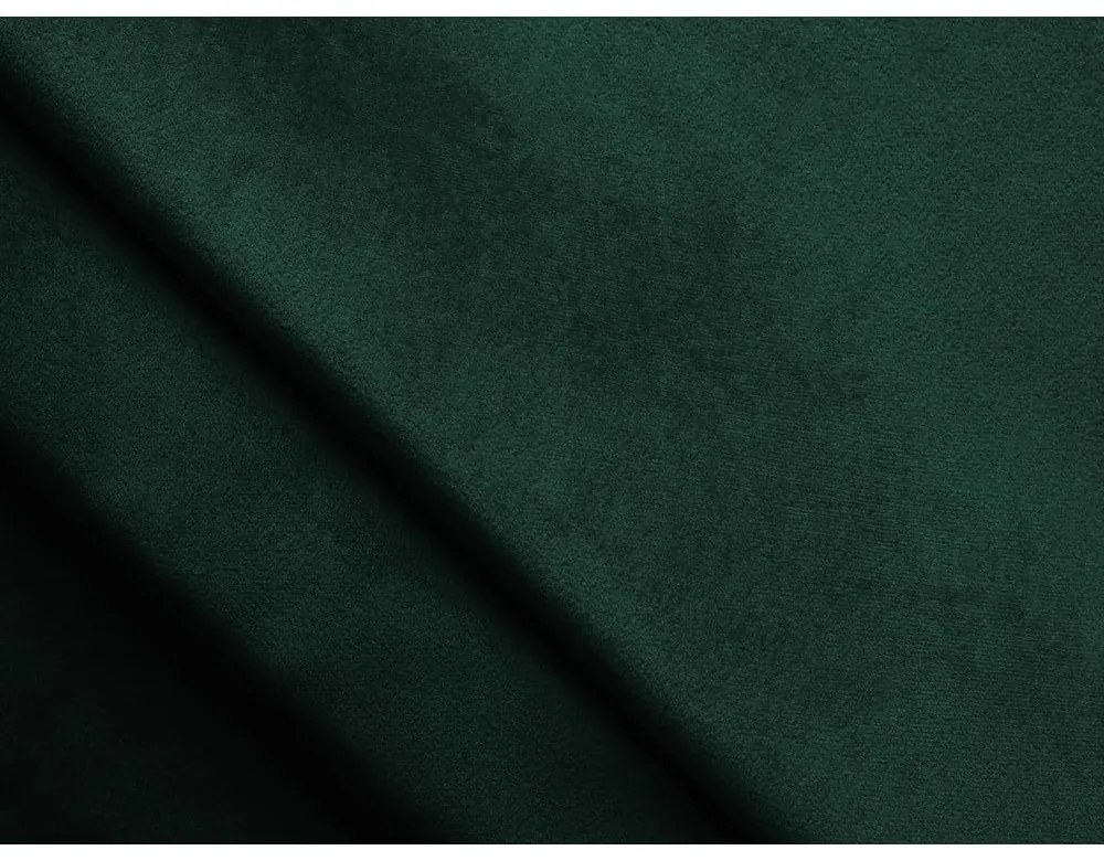 Colțar verde închis extensibil/cu spațiu de depozitare cu tapițerie din catifea (cu colț pe partea dreaptă/cu șezlong) Kalena – Makamii