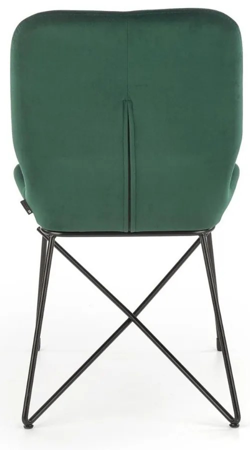 Scaun de bucaterie Kord, verde/negru