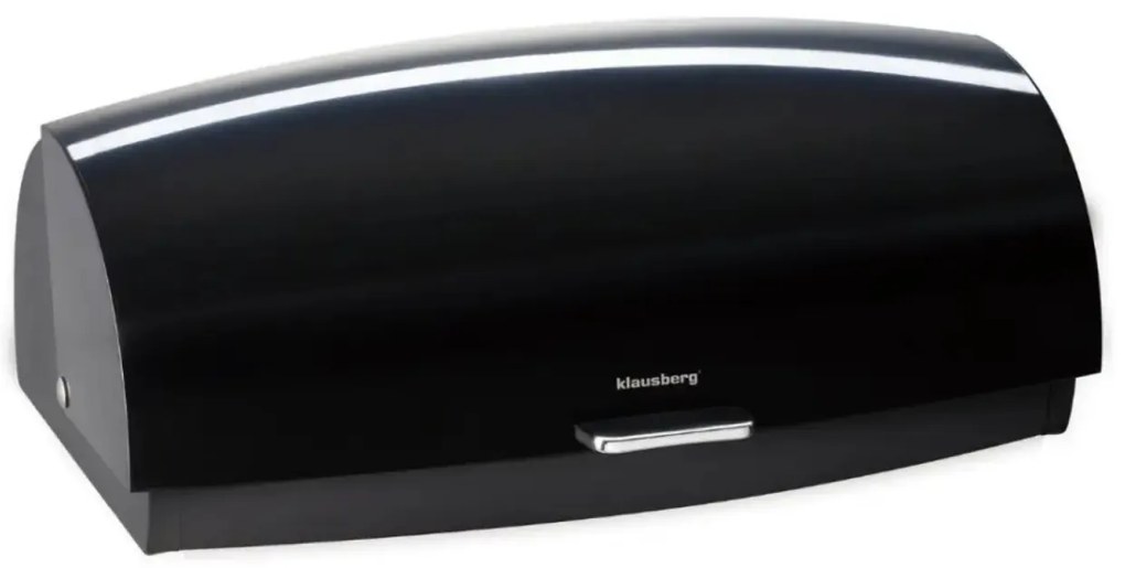 Cutie pentru pâine din metal, 45×28.5×17 cm, neagră, Klausberg KB-7931