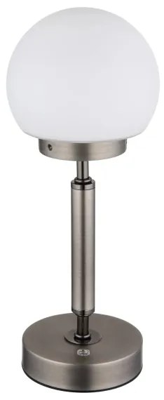 Lampă LED tactilă reîncărcabilă de masă Globo 21033A HAKU LED/2,5W/5V 2700/4000/6500K antracit