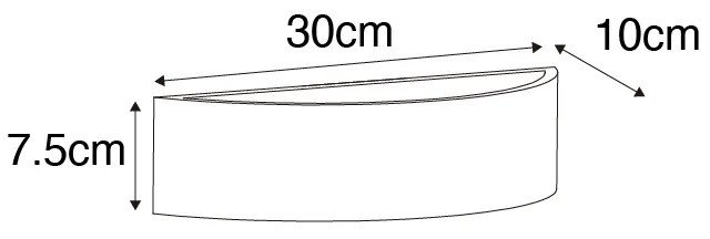 Aplică rustică din ipsos - Aurel Novo