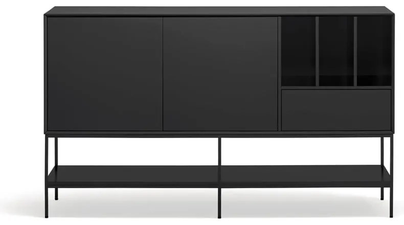 Comodă neagră 166x98x45 cm Platt – Teulat