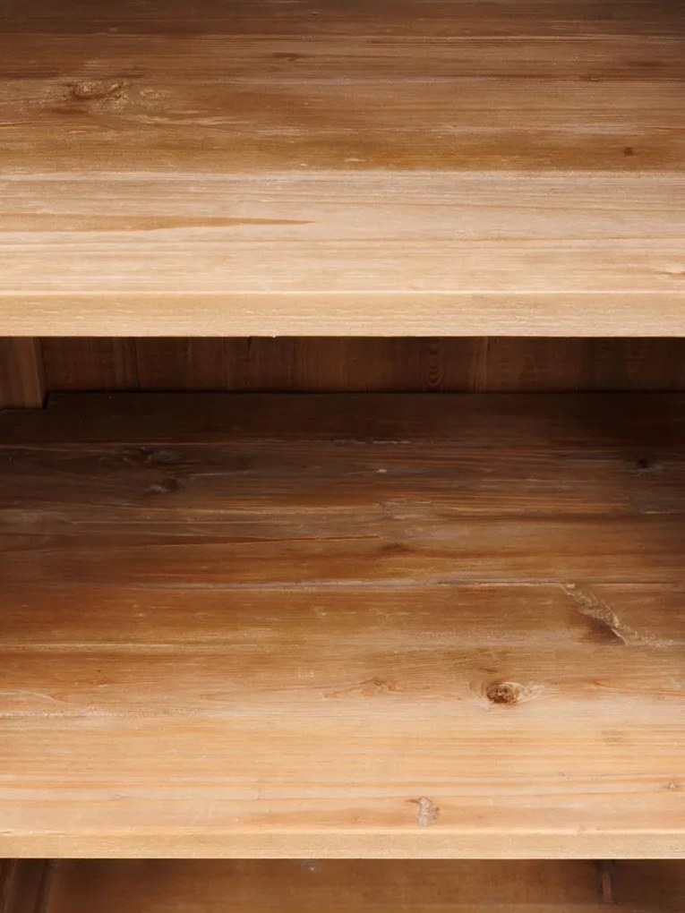 Cabinet din lemn masiv, 6 sertare, aspect rustic, Voltaire