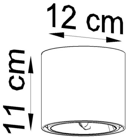 Lampă spot TIUBE 1xGU10-AR111/40W/230V