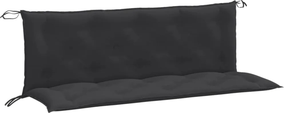 vidaXL Pernă bancă de grădină 2 buc melanj antracit 150x50x7 cm textil