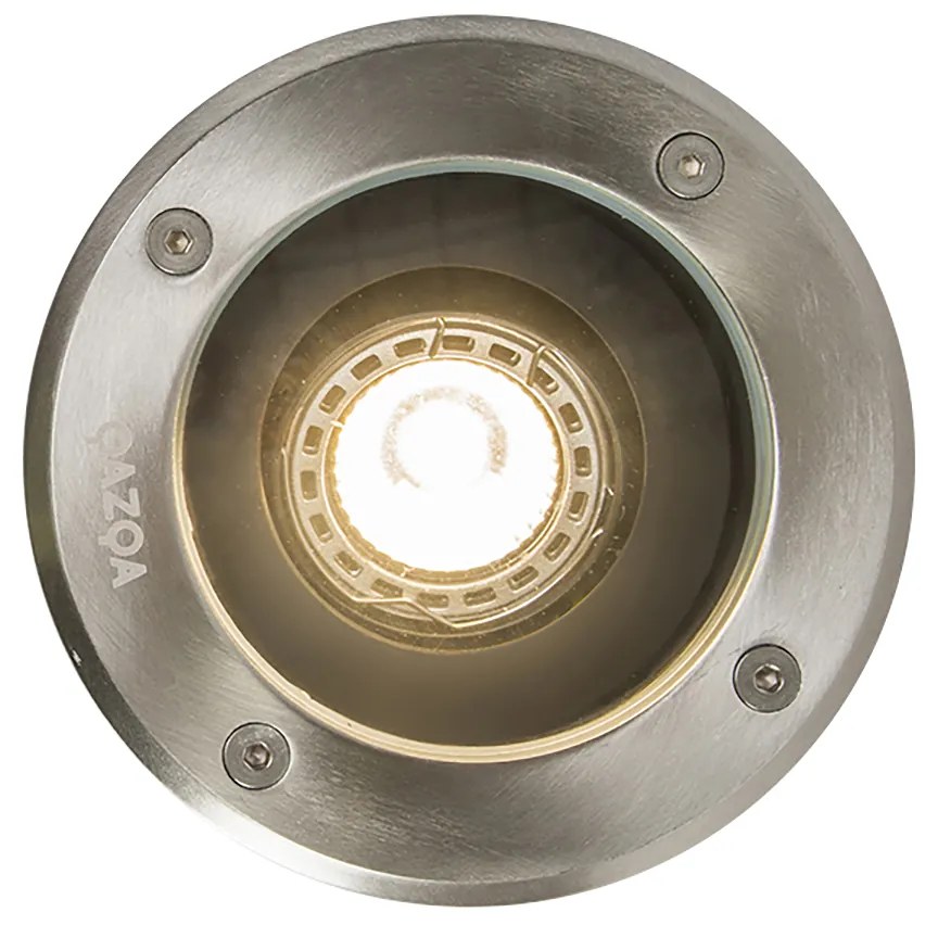 Set de 3 spoturi de sol exterioare din oțel reglabile IP65 - Delux