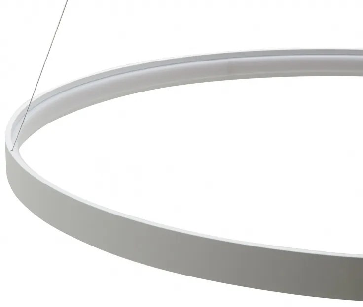 Lustra LED suspendata design modern circular CIRCLE 110, alb LA0717/1 - WH ZL