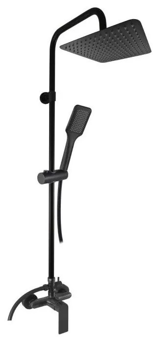 RAV Slezák NL182.5/7-04CMAT - Set de duș cu baterie NIL, negru mat