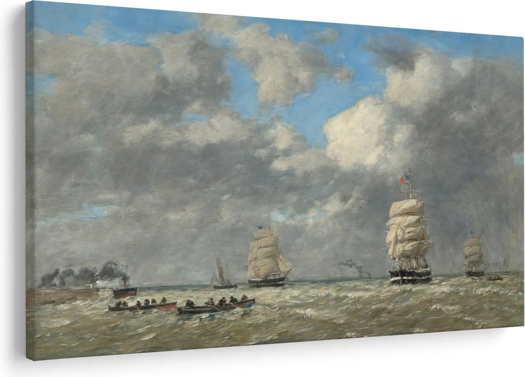 Tablou - Eugène Boudin, Le Havre, reproducere (90x60 cm)
