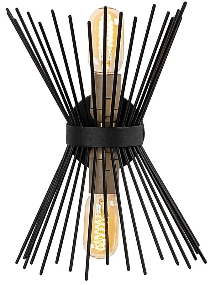 Aplică de perete neagră Kirpi – Opviq lights