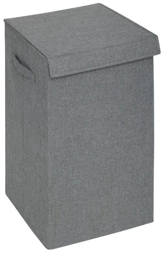 Cos rufe Concret Gri, poliester, 37 x 36.5 x H 60 cm, 74 litri, 2 compartimente