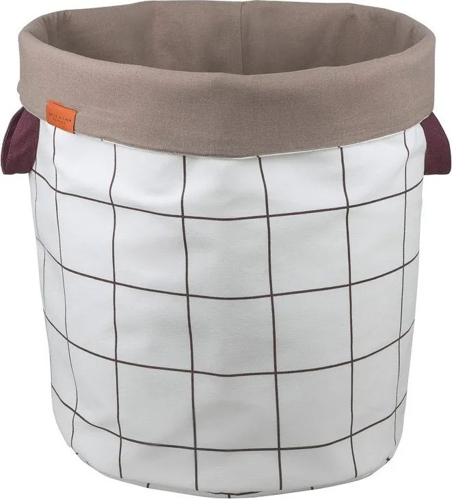 Coș de rufe crem din material textil 5 l Mesh – Mette Ditmer Denmark