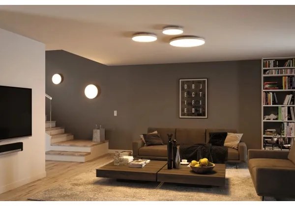 Paulmann 79894 - Plafonieră LED VELORA, 38W, 230V, Ø 60 cm, albă