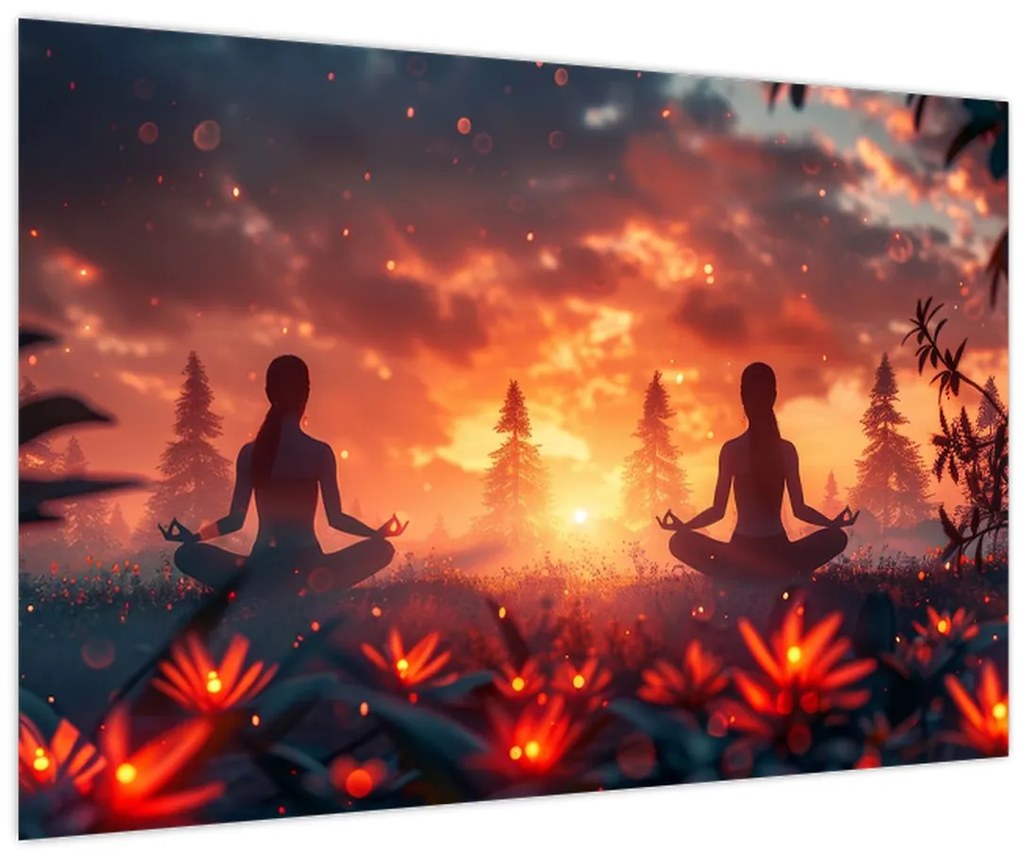 Tablou - Yoga în natură (90x60 cm)