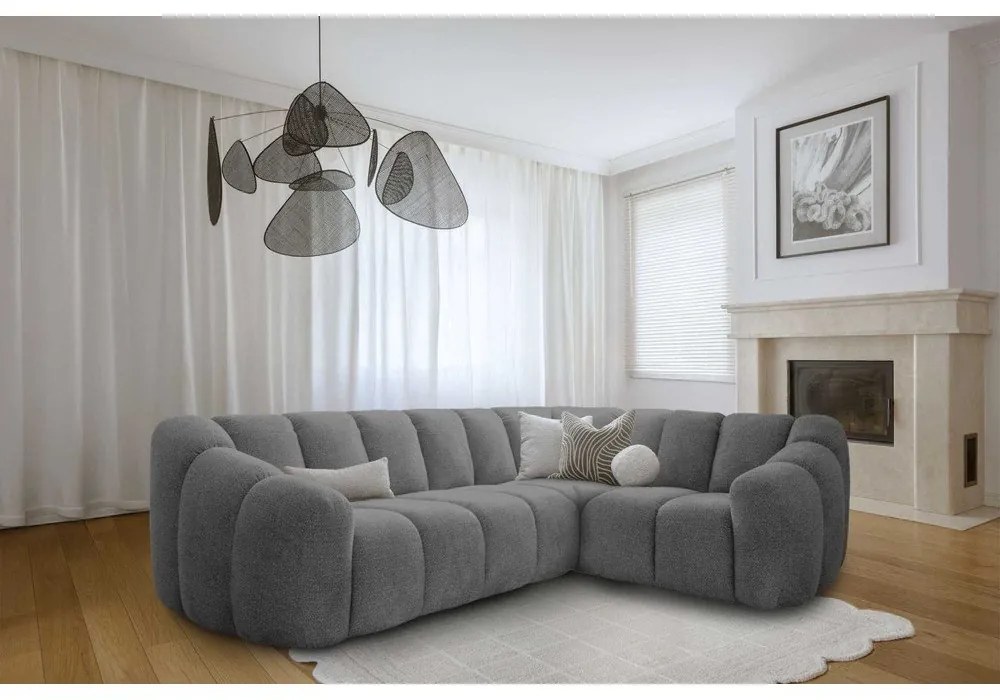 Colțar gri (cu colț pe partea dreaptă/în formă de ”L”) Shell – Miuform