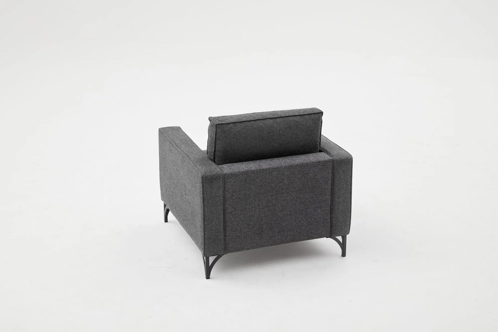 Fotoliu Berlin - Anthracite, Black