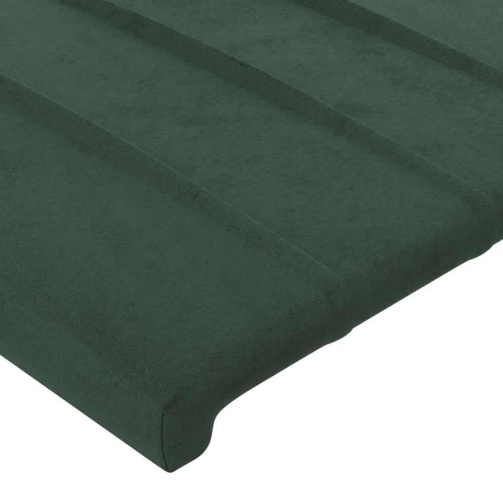 Tablie de pat cu LED, verde inchis, 90x5x78 88 cm, catifea 1, Verde inchis, 90 x 5 x 78 88 cm