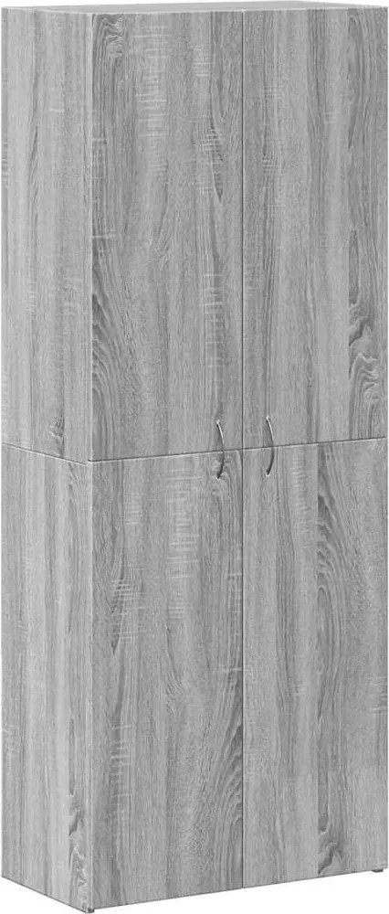 vidaXL Fișet, sonoma gri, 60x32x153 cm, lemn prelucrat