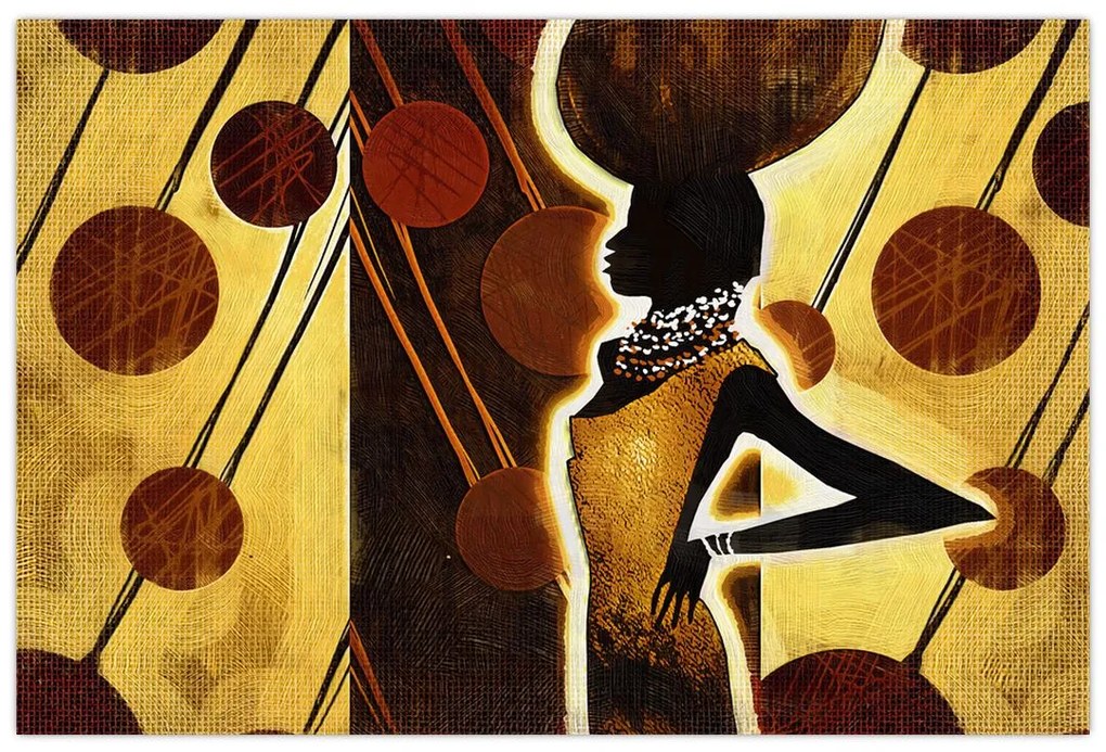 Tablou cu pictură artistică străveche (90x60 cm)