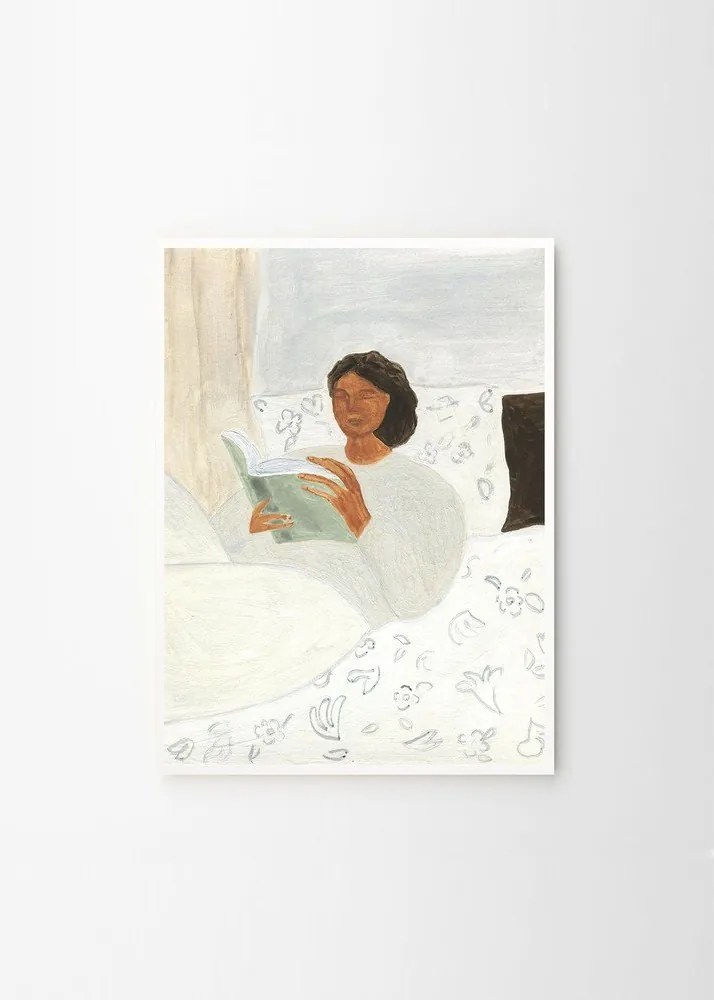 Poster 50x70 cm Morning Read – Isabelle Vandeplassche – The Poster Club
