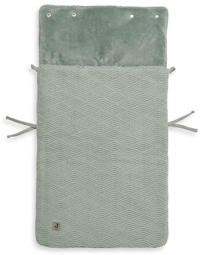 Sac polar pentru scaun auto RIVER KNIT 42x82 cm Ash Green Jollein