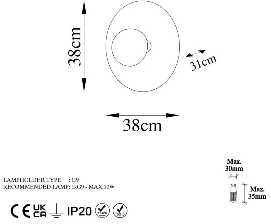 Aplică de perete arămie Kurt – Opviq lights