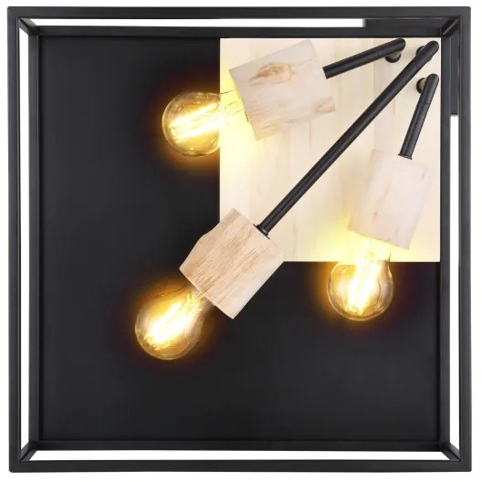 Plafonieră Globo 15477D1 HAGAR 3xE27/60W/230V