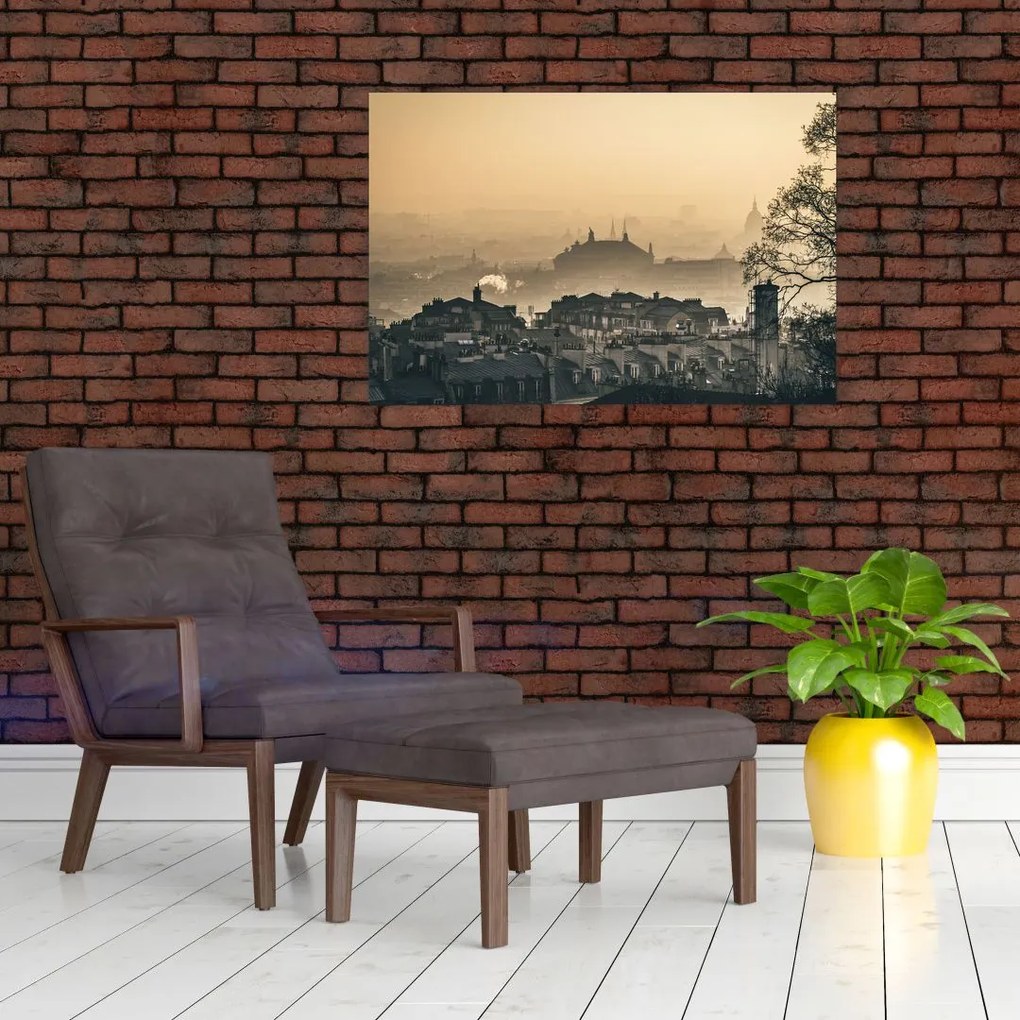 Tablou - Orașul în ceață (90x60 cm)