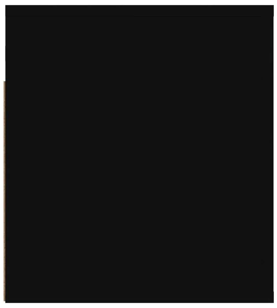 Noptiere de perete, 2 buc., negru, 50x36x40 cm 2, Negru