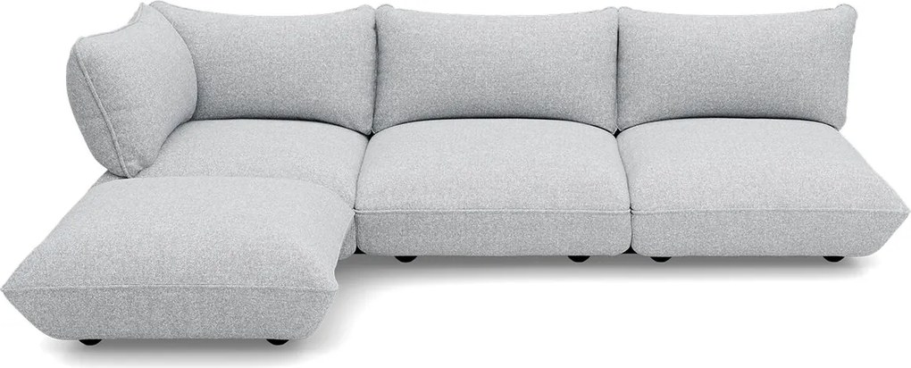 Sumo Corner Sofa Canapea modulara Bouclé, culori multiple - Fatboy Culoare: gri
