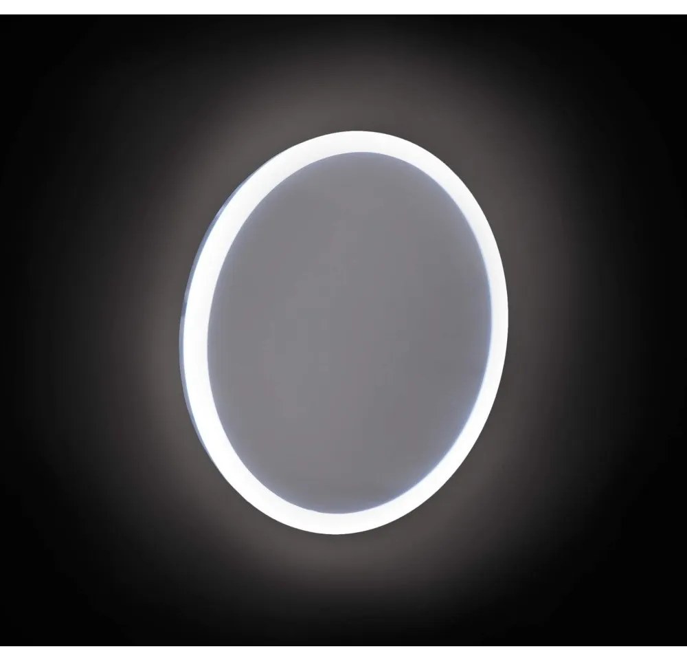 Oglinda rotunda cu iluminare LED Deante Round crom 22cm