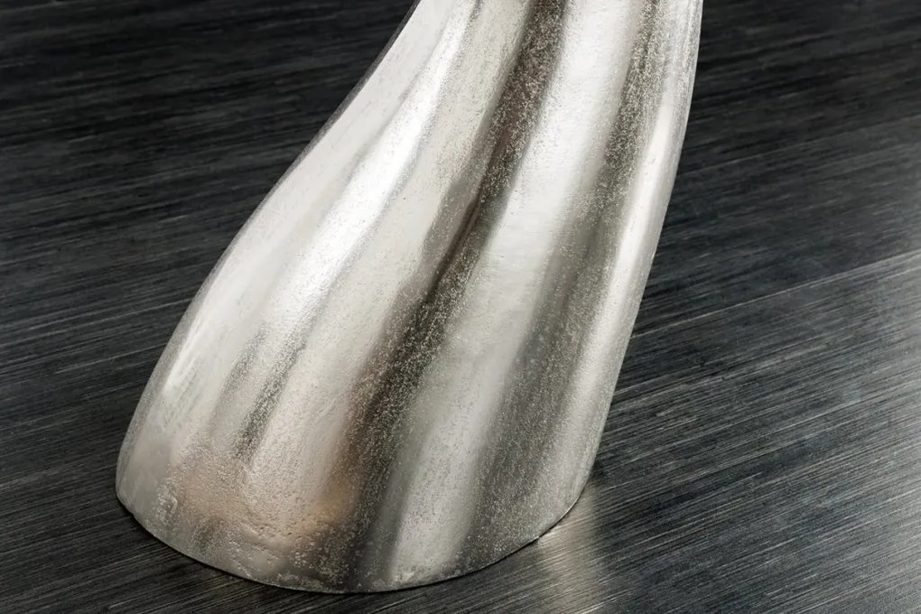 Masuta laterala design unic WILDLIFE WALFLOSSE 65cm argintiu A-44842 VC