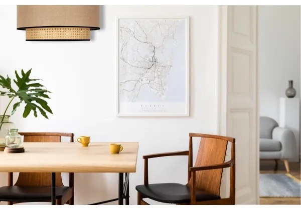 Plafonieră Duolla BOHO 1xE27/15W/230V d. 45 cm bej/ratan