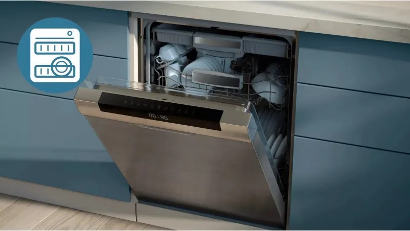 Friteuza dubla cu aer cald Philips NA351/00, 2750 W, 6+3 l, 80-200°C, 1,5 kg, 8 programe, Ecran tactil, Copiere si sincronizare, Negru/Argintiu