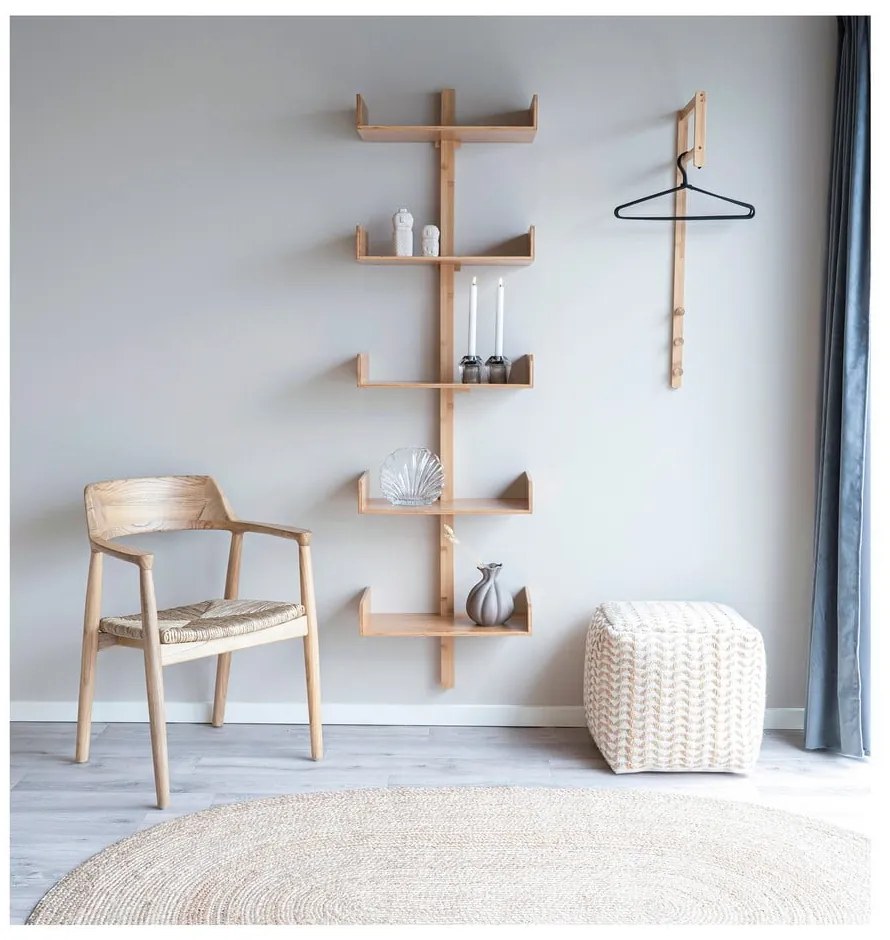 Cuier de perete în culoare naturală din bambus Trento – House Nordic