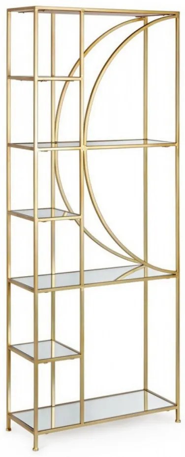 Biblioteca aurie din sticla si metal, Elenor Bizzotto