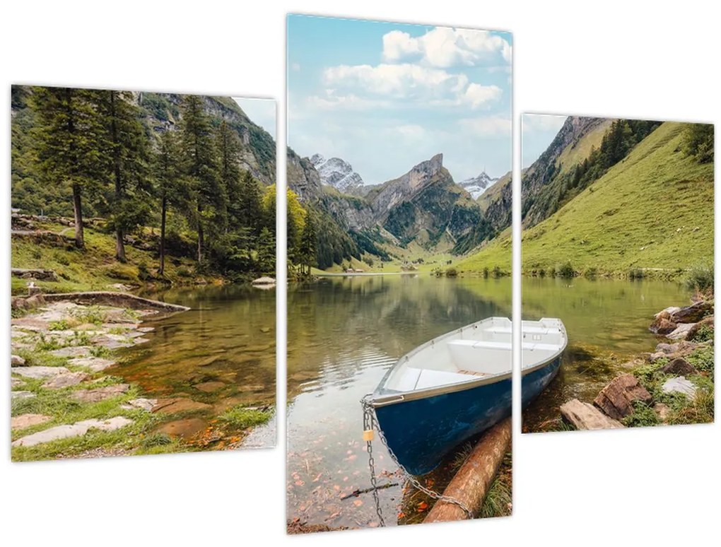 Tablou - Seealpsee, lac din Elveția (90x60 cm)