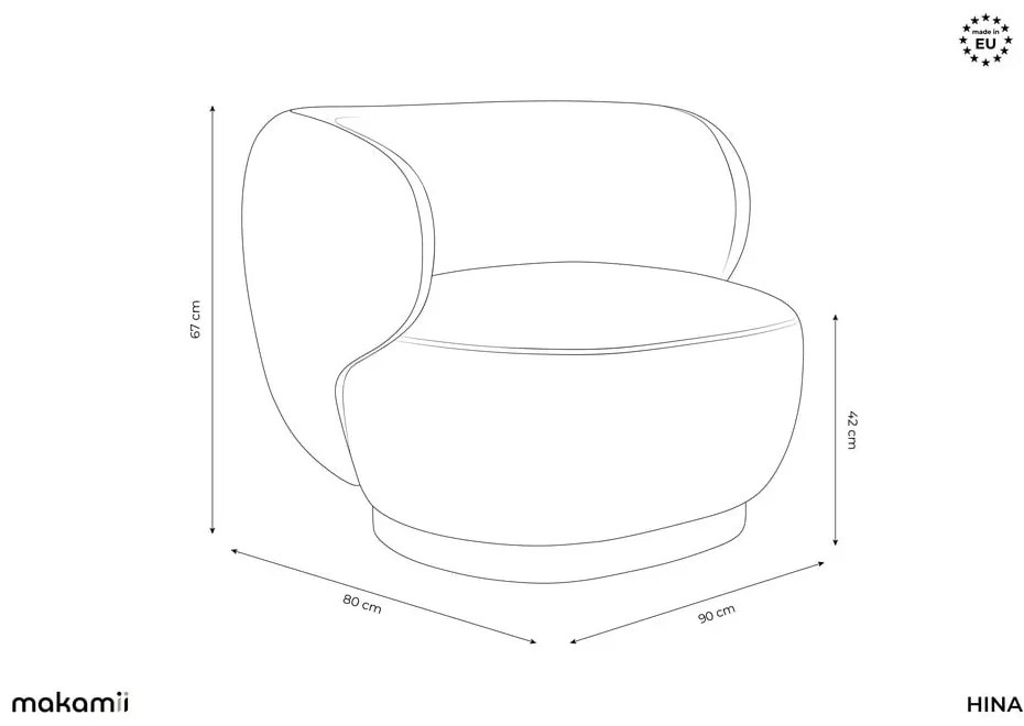 Fotoliu petrol Hina – Makamii