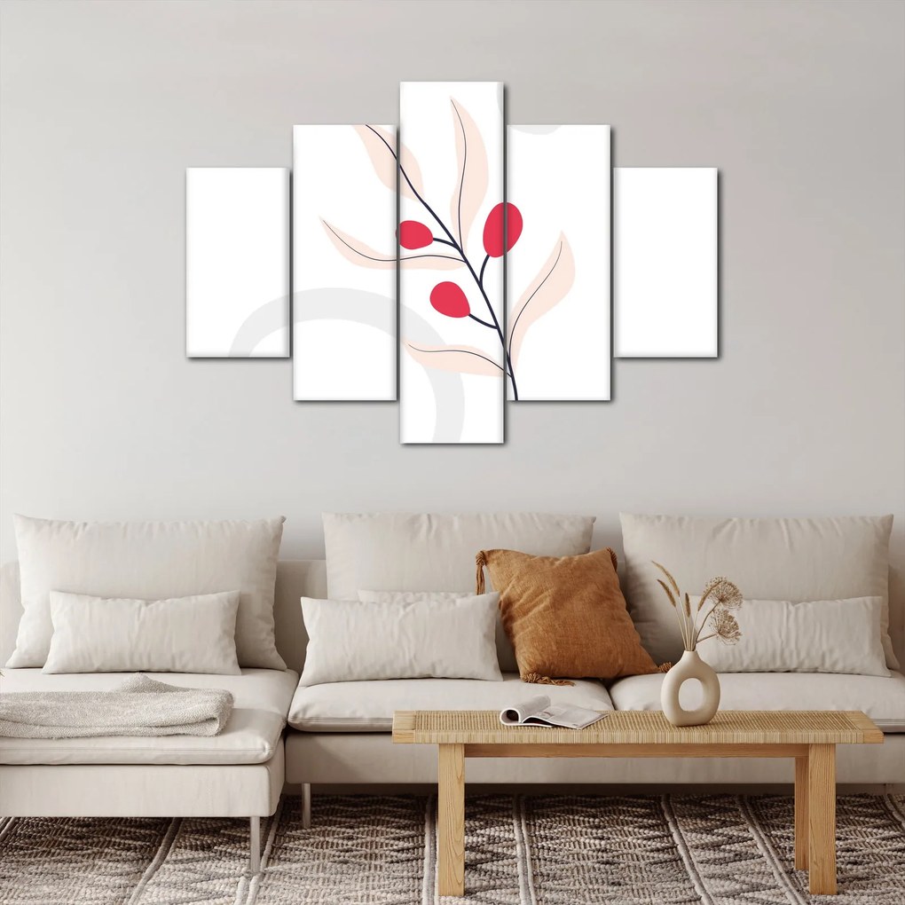 Tablou - Abstracție florală roz N⁰3 (150x105 cm)