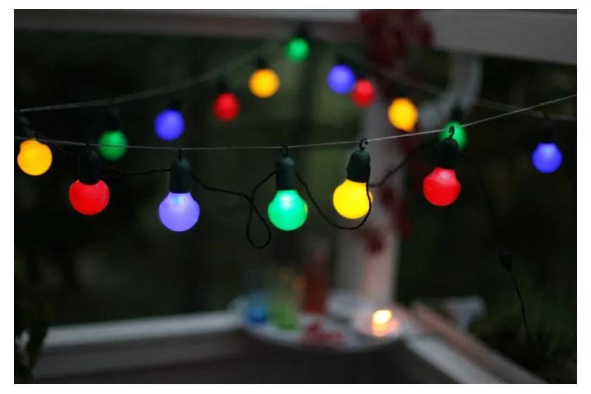 Șirag luminos LED-uri colorate pentru exterior Star Trading Party, lungime 5,7 m