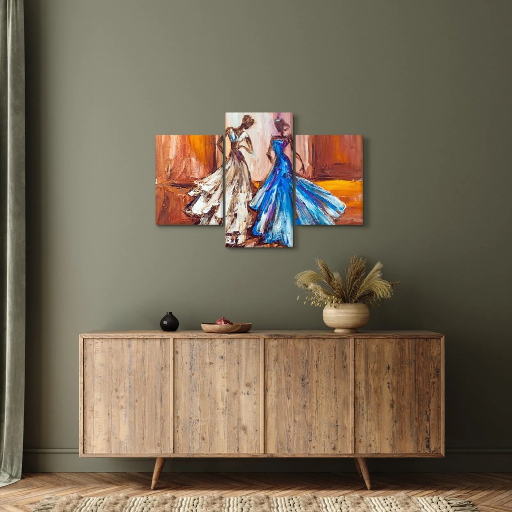 Tablou - Dansatoare, pictură în ulei (90x60 cm)
