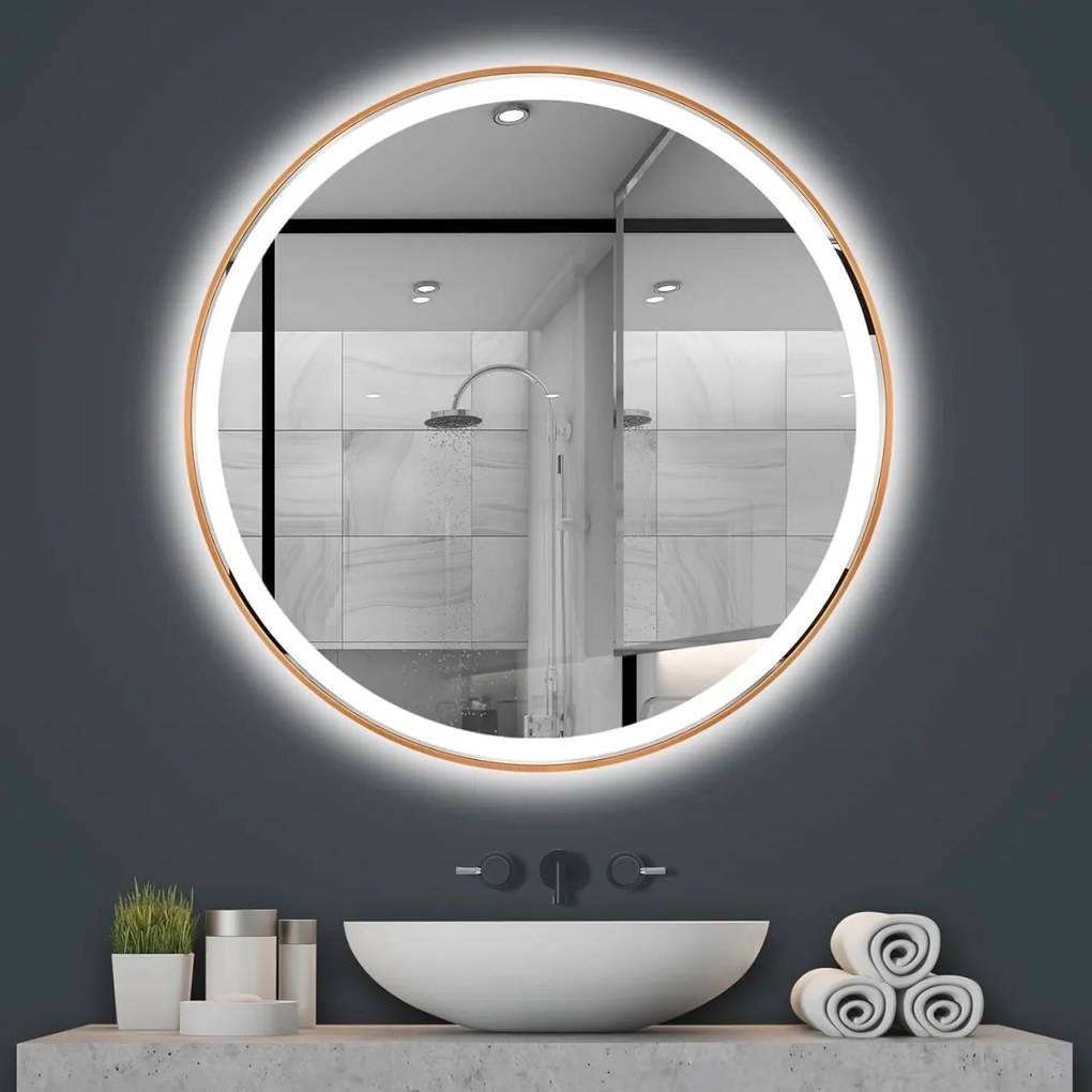 Oglindă LED 100cm MMJ BRUSH COPPER