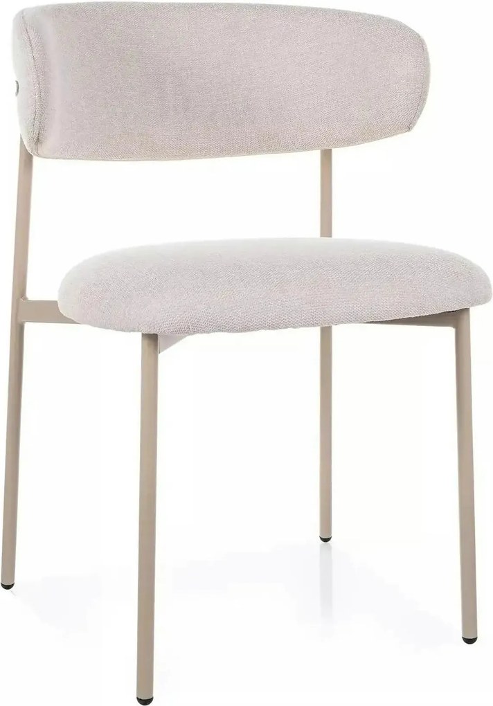 Scaun ELTON, bej deschis - Brego 22/casmir, stofa clasica/metal, 56x46