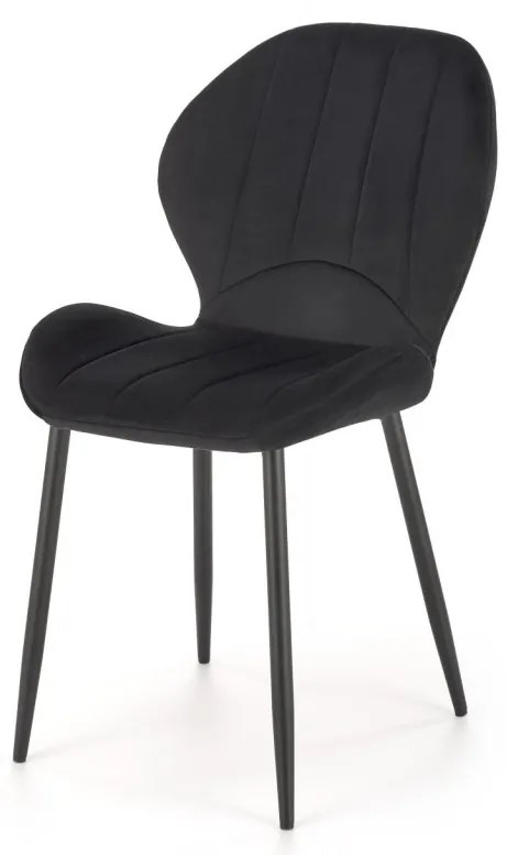 Scaun K538 velvet negru H85 cm