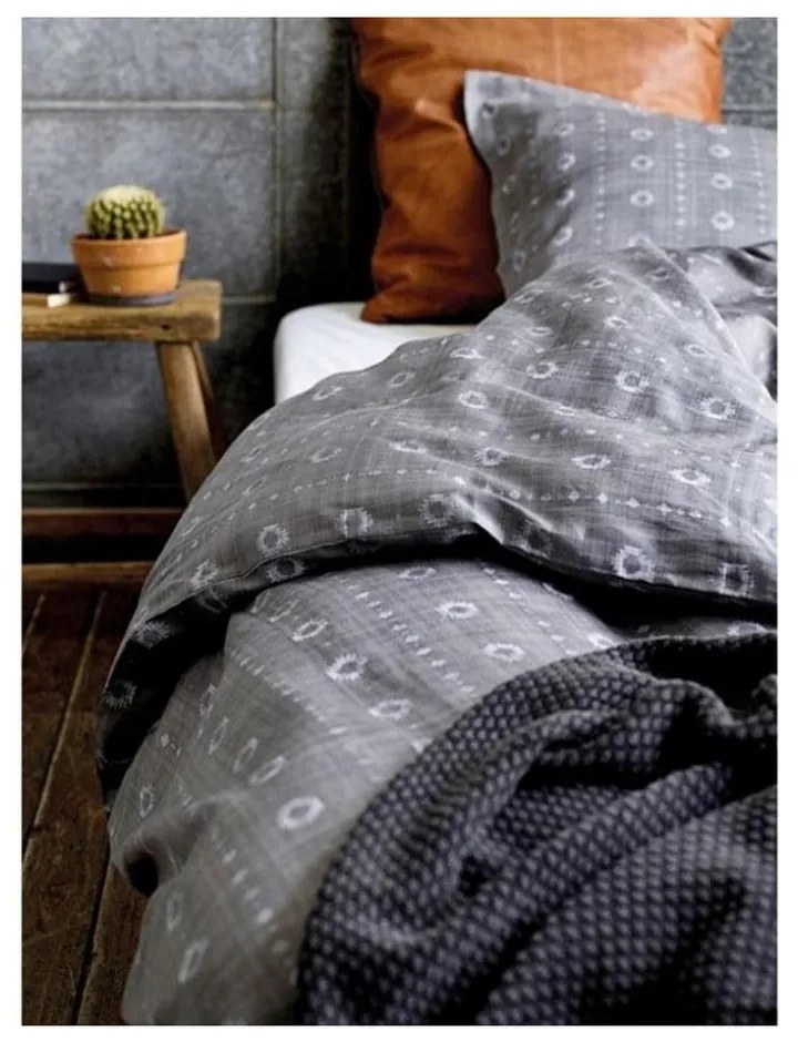 Pernă din piele cu două fețe Södahl Lodge, 60 x 60 cm