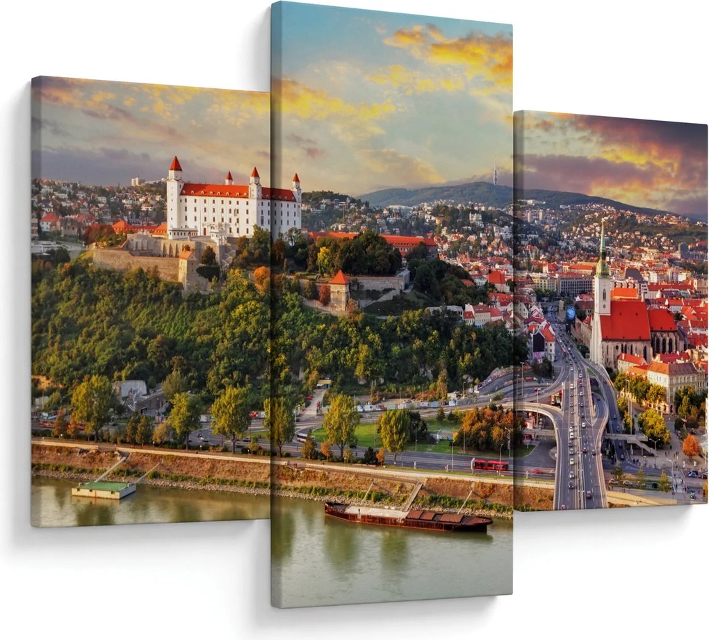Tablou - Panorama bratislavei, Slovacia (90x60 cm)