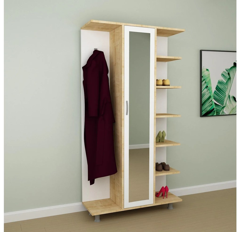Mobilier hol Etela (Stejar + Alb). 1088687