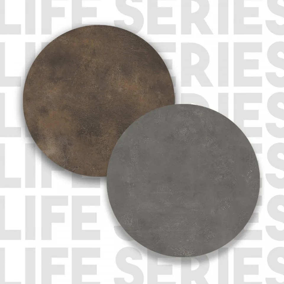 Biblioteca Living LF1-GP, PAL Melaminat, Gri / Bronz