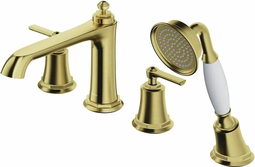 Baterie cada monocomanda cu 4 elemente alama periata Omnires Armance